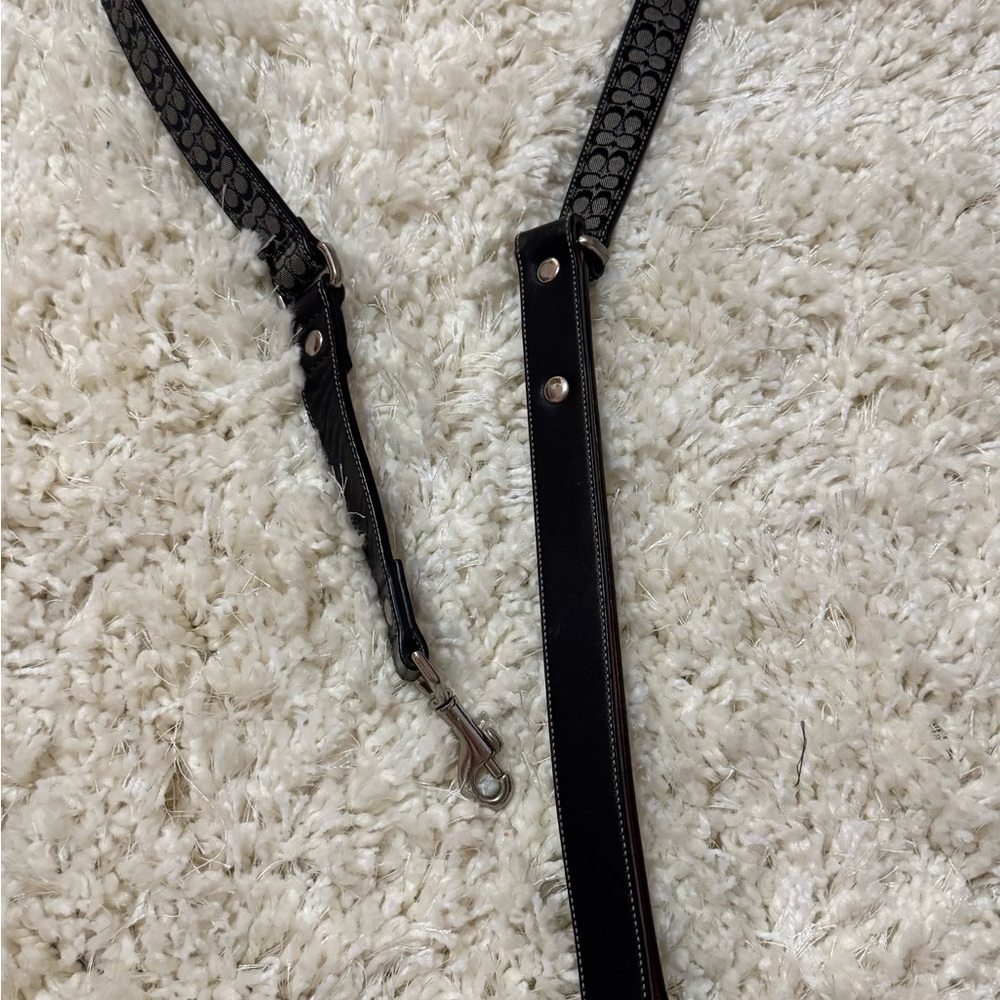 Coach Monogram Leather Dog Leash - Picture 3 of 8